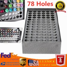 Tattoo Ink Bottle Holder 78 Holes Metal Ink Vertical Display Stand Organizer