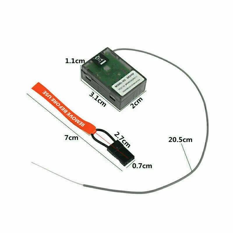 SR3100 Empfänger Spektrum Surface DSM2 3Ch RC Car DX3C DX3S DX4C,DX4S 2.4GHz . - Bild 3 von 4