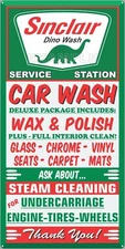 SINCLAIR DINO CAR WASH GAS STATION OLD VINTAGE SIGN REMAKE ALUMINUM SIZE OPTIONS