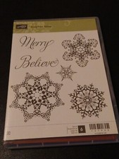 Stampin' Up SNOWFLAKE SOIREE Stamp Set Retired 127925