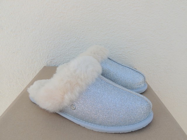 silver glitter ugg slippers