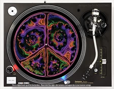 Trippy Peace - 7"-12" DJ slipmat for LP turntable record player
