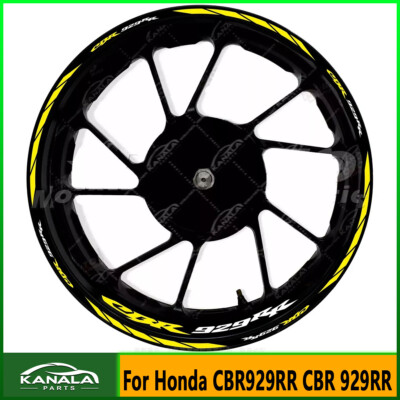 check！ 17 Inch Waterproof reflective wheel decals stickers For Honda