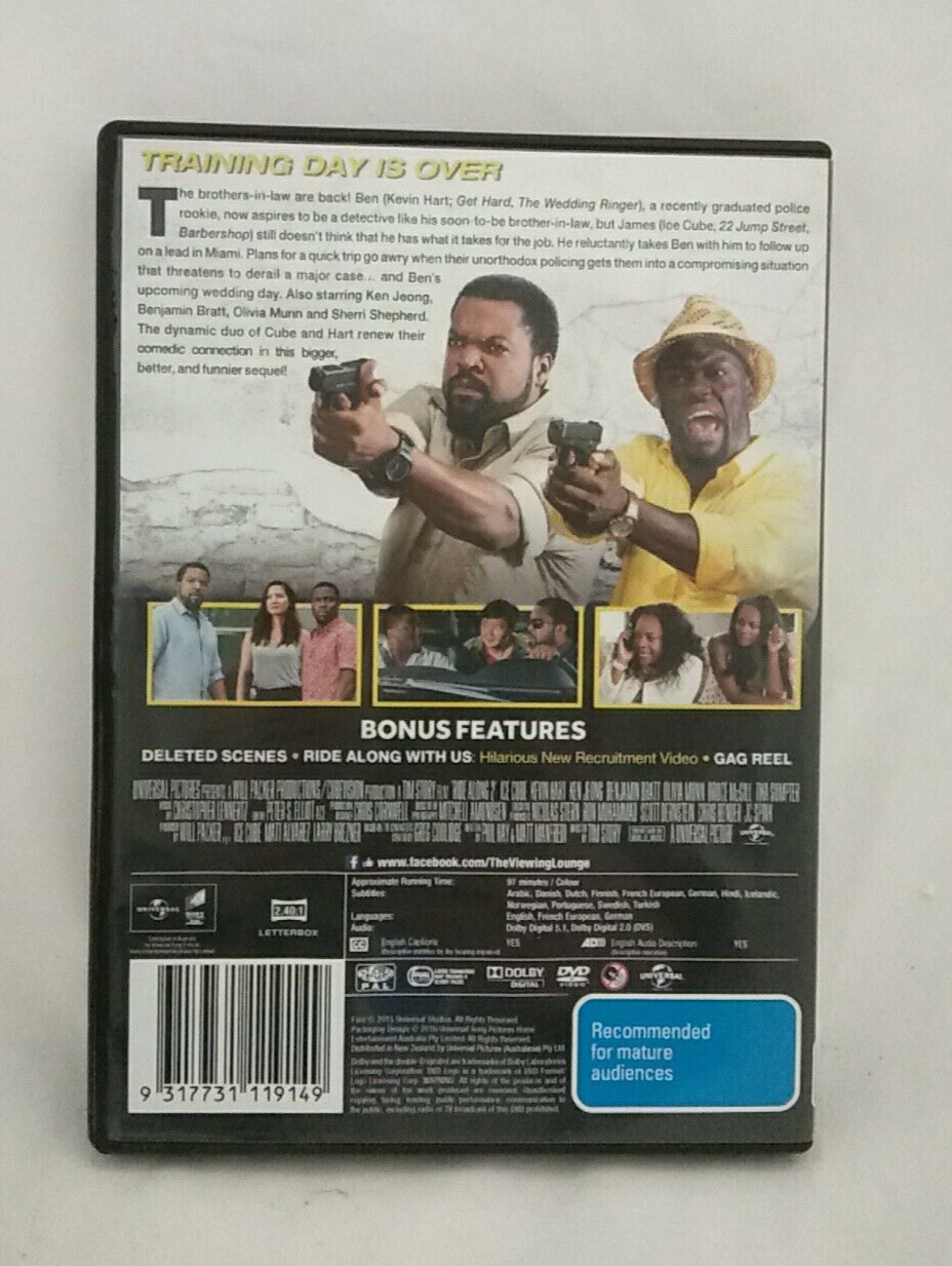 Ride Along 2 (DVD, 2016) Ice Cube Kevin Hart Comedy Movie Free Post eBay
