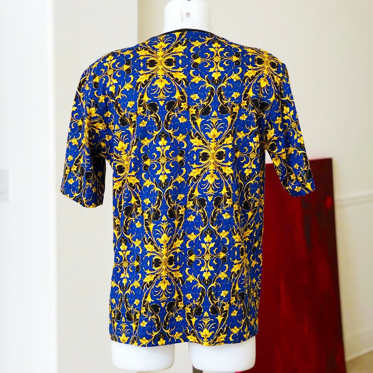 【M1】VERSACE CLASSIC V2 ヴェルサーチェクラシック Tシャツ ヴェルサーチクラシックVERSACE CLASSIC V2 ロゴトリムメッシュ