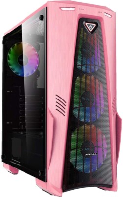 Gaming PC Intel I5 13600K 14 Core AMD RX 6700XT Radeon, 16GB RAM, 1TB SSD Pink