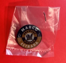 MILWAUKEE BREWERS MARCO ESTRADA Collector Player Pin 2014 MLB Baseball SGA