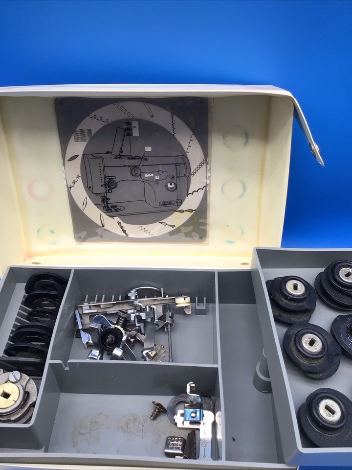 VINTAGE Necchi Julia(?) Sewing Machine Accessories Cams Attachments