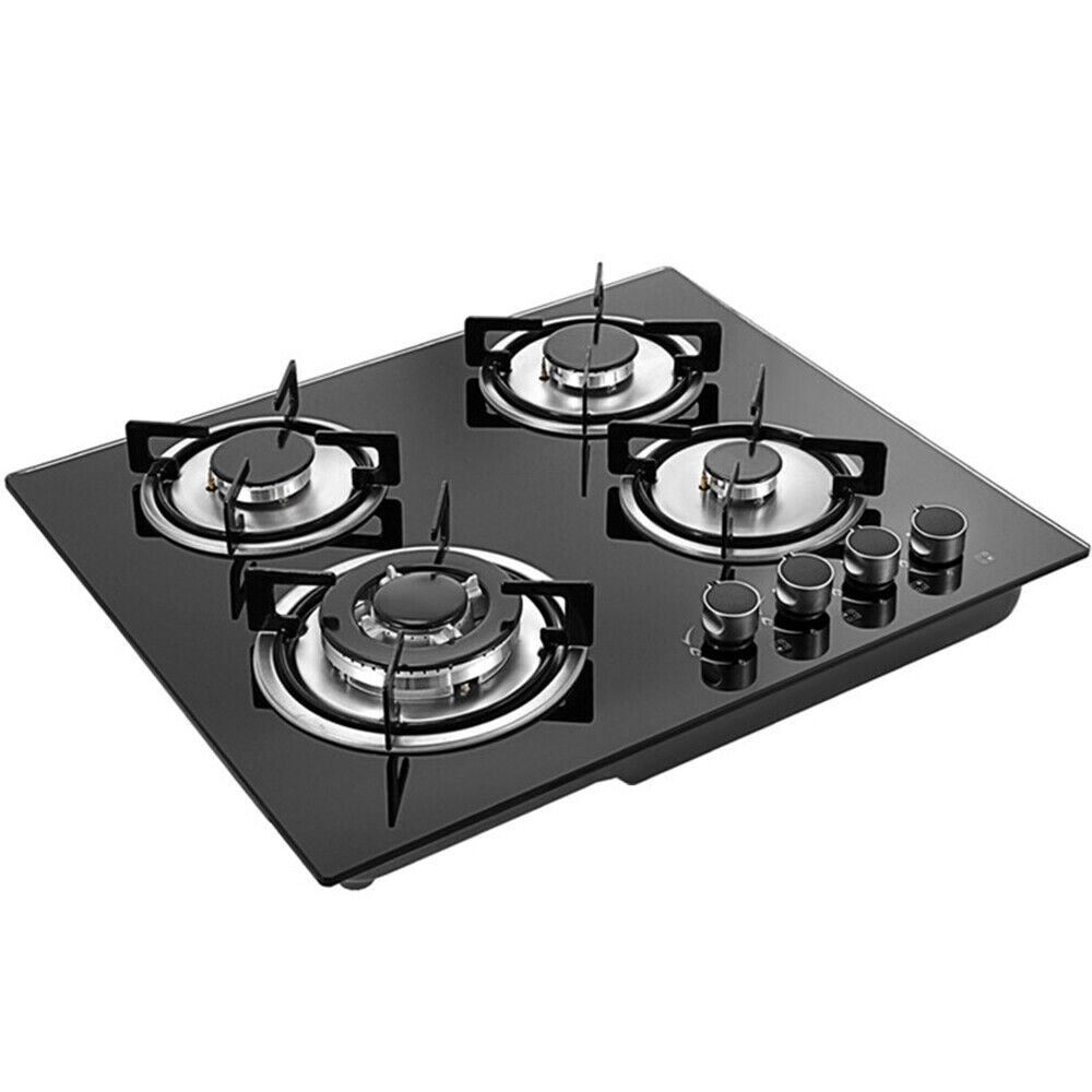 4 Burners Cooktop Tempered Glass Gas Stove & Hob 23