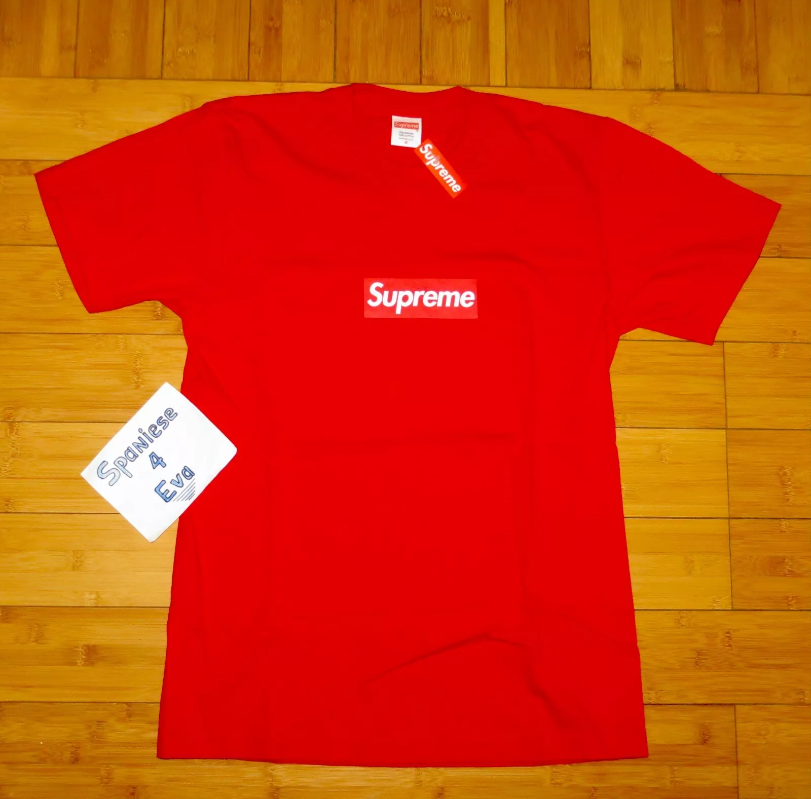 NEUF T shirt SS14 Supreme 20th Anniversary Box Logo Rouge Medium