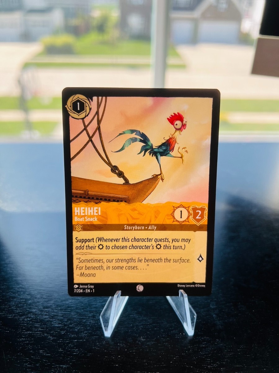 Disney Lorcana HEIHEI Boat Snack Common #7/204 Non-Foil NM | eBay Disney Lorcana HEIHEI Boat Snack Common #7/204 Non-Foil NM | eBay