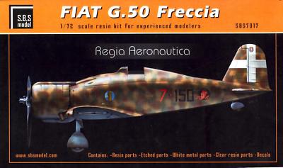 SBS Models 1/72 FIAT G.50 FRECCIA Italian Regia Aeronautica Fighter