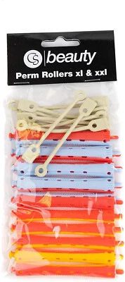 CS Beauty Classic Long Vented Perm Rod Rollers Pack of 20 - Curlers Styling