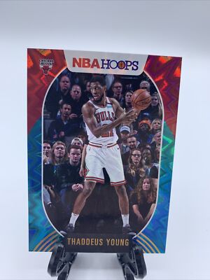 2020-21 NBA Hoops Thaddeus Young Teal Explosion Chicago Bulls