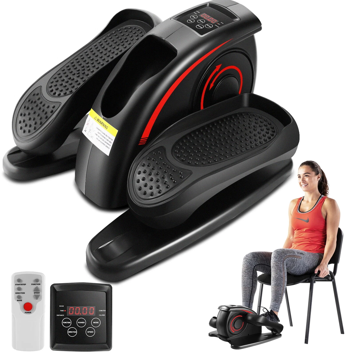 Under desk store elliptical bike