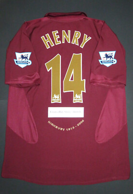 ARSENAL THIERRY HENRY 2006年 ハイバリー ユニフォーム 2005-2006 Nike Arsenal FC Thierry Henry Home Highbury France