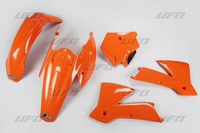 Kit plastique UFO motocross KTM SX 125 / 250 année 2004 orange origine - Photo 1/1