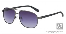 Metal aviator sunglasses new with tag; top gun; black and blue 