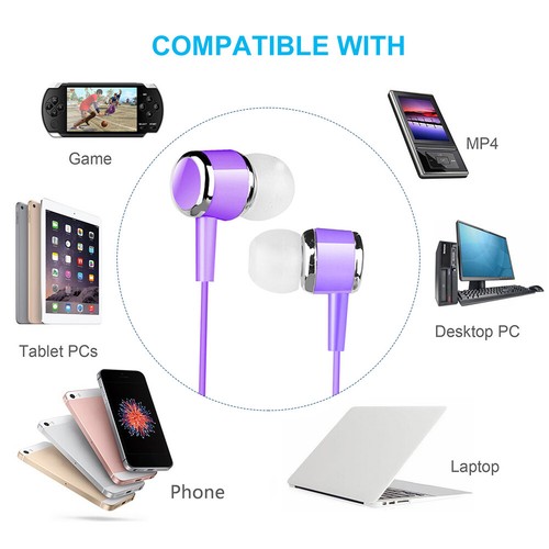 Cuffie cablate con spina da 3,5 mm per telefoni cellulari, PC, laptop, computer, - Zdjęcie 8 z 10