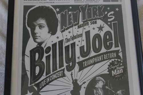Rare Billy Joel Concert Poster January 22, 2016 Tampa, Florida Amalie Arena - Bild 2 von 15