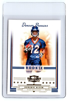 2006 Donruss Threads Rookie #175 Domenik Hixon /999 (RC) Denver Broncos