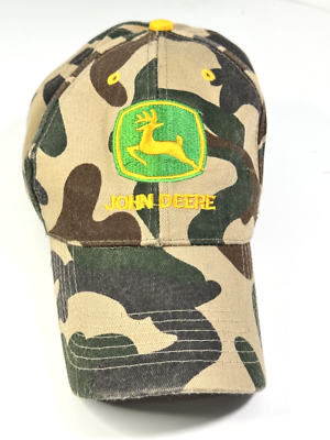 #ad John Deer Logo Camouflage Adjustable Unisex 100% Cotton Curved Brim Baseball Hat $5.00
