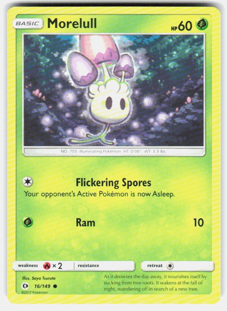 Pokemon Morelull SM Base Set #16/149 LP