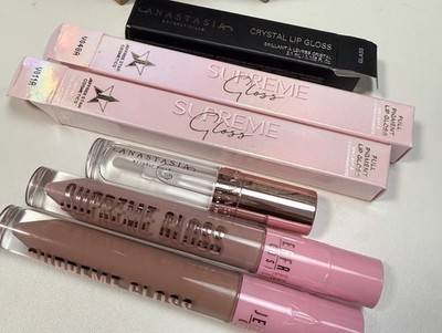 2 Jeffree Star Lip nude Gloss MANNEQUIN BLOW MY CANDLES Anastasia Crystal Clear