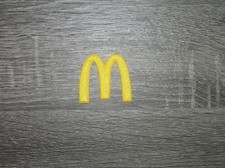 McDonald's Fast Food Golden Arches Embroidered Iron On Patch 2" x 1.75"