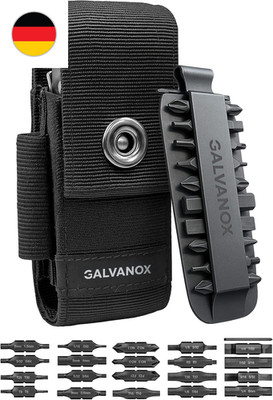 Galvanox Nylon Gürtel Tasche Für Multitools Mit 21 Flach-Schraubendreher-Bits &