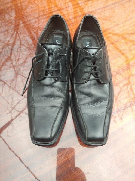 Men Bugatti Heels Black Leather 43 #6ARN