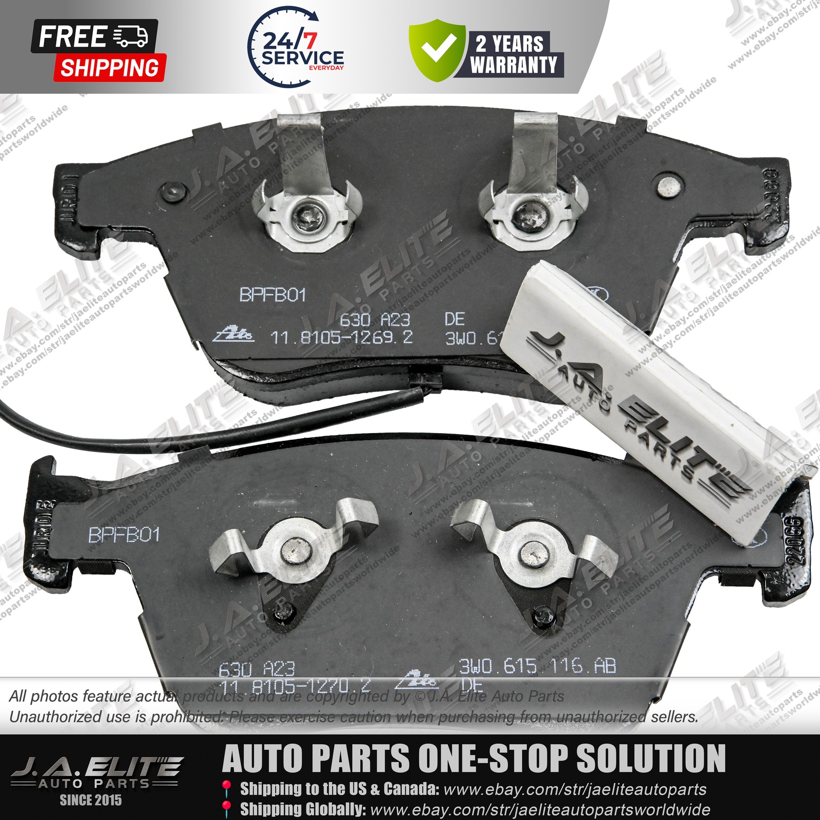 Bentley Continental GT 2006 Front Brake pad kits Set P/N 3W0698151AA