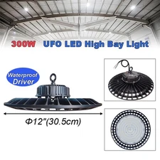 2-8 Pack 300W High Bay Led Shop Lights Industrial Factory Commercial Warehouse