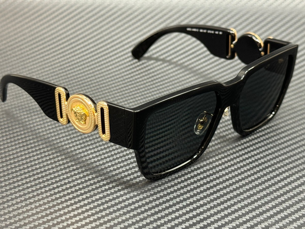 Versace Sunglasses Black  Oversized Bling- Crystal/rhinestone  VE4183B Designer VERSACE VE4483D GB1 87 Black Grey Men main image 3