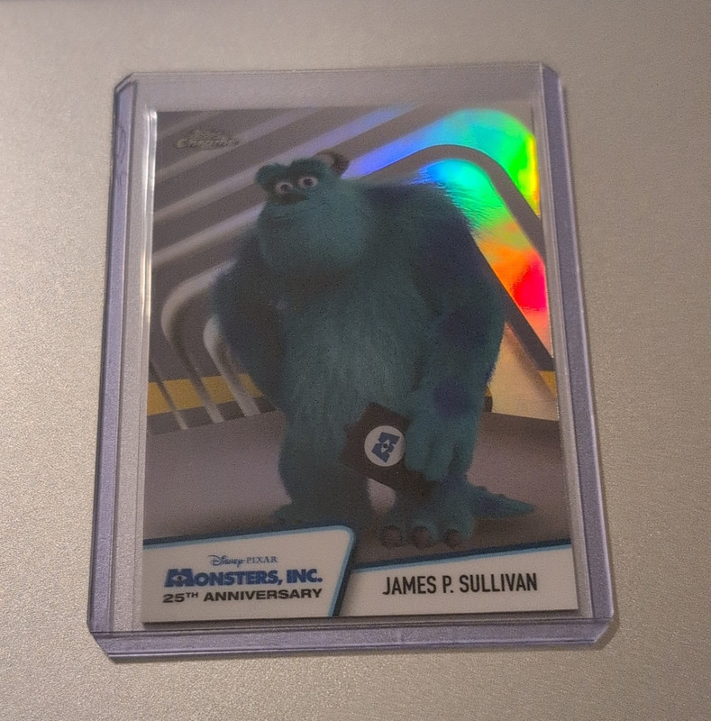 2026 Topps Chrome Pixar Monsters, Inc. 25th Anniversary Sulley #MI-1 Insert Card