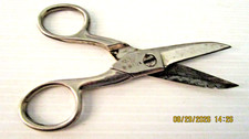 Vintage WISS Electricians Scissors Bell System D w/ Notch 5"