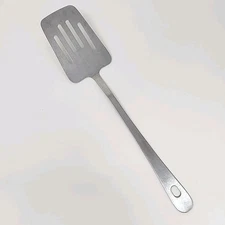 Vintage Robinson Knife Co Stainless Slotted LONG Spatula Turner Steel Handle USA