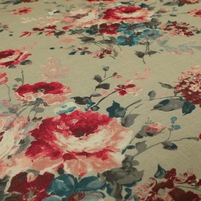 Blumen Polster Vorhang Stoff Muster Leinenoptik Material Sofa & Stühle Verwendung