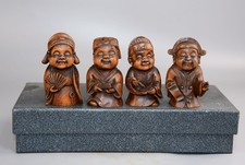 Exquisite Boxwood Ornaments Featuring The Four Talented Individuals