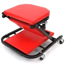 Foldable Z Creeper Seat Rolling Chair Auto Mechanics Shop Garage Work Stool