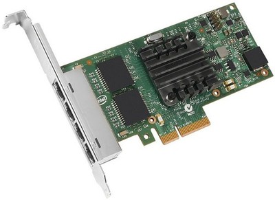 Intel Ethernet Server Adapter I350-T4, 4x 1000Base-T
