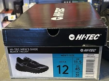 Hi-Tec Men’s Shoes Black Alloy Size 12 Pre Owned Good Condition