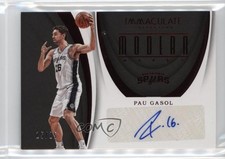 2017-18 Panini Immaculate Modern Marks Red 15/25 Pau Gasol #MK-PGS Auto HOF 5xx