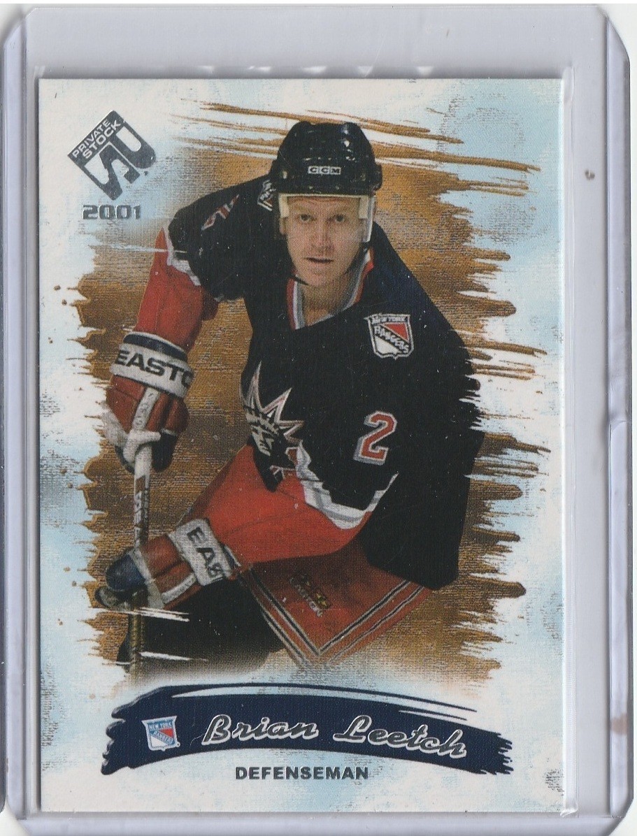2000-01 Pacific Private Stock #65 Brian Leetch New York Rangers