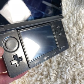 Nintendo 3DS Cosmo Black Handheld Console System CTR-001 Tested