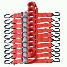 10 Pk 2x6 Cam Buckle Tie-down Straps Ws Hook Heavy Duty Strap For Motorcycle 10 Pk 2x6 Cam Buckle Tie-down Straps Ws Hook Heavy Duty Strap For Motorcycle