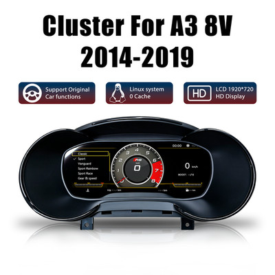 Für Audi A3 Typ 8V 2014-2019 Virtual Cockpit Kombiinstrument Tacho Linkslenker