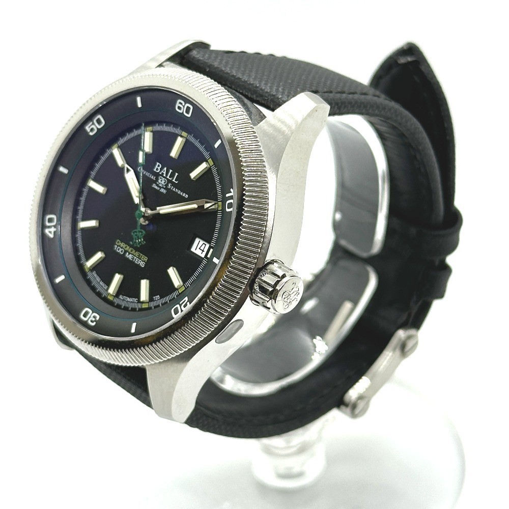 BALL WATCH NM3022C Engineer Magneto S Automatic Date SS Black