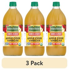 (3 pack) White House Organic, Raw Unfiltered, Apple Cider Vinegar, 32 fl oz