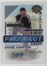 2024 Panini Prospect Edition Holo Signatures Chase Hampton #34 Auto 08mi